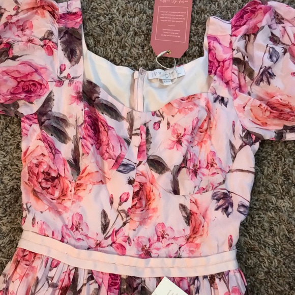 NEVER WORN Ivy City Co Ballerina pink floral dress - Picture 9 of 12
